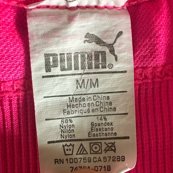 Puma Neon Pink Racerback Sports Bra - Picture 5 of 8